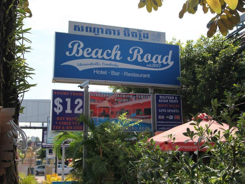 Beach Road Hotel Sihanoukville Exterior foto